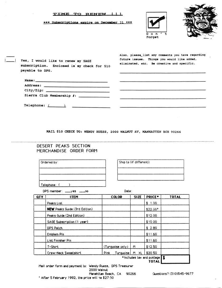 Membership Renewal Form