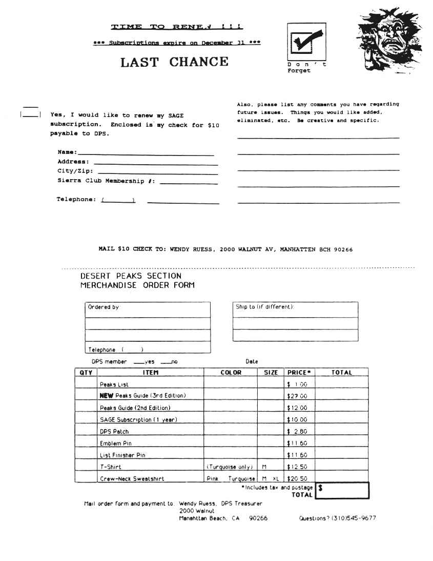 Membership Renewal Form