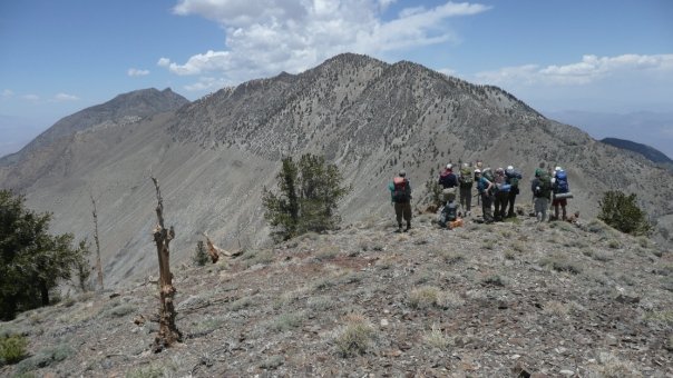 View of Keynot and Mount Inyo from the Inyo Crest